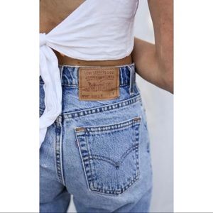 Levi 505 Straight Leg Acid Wash Jeans